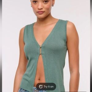 Abercrombie & Fitch Green Vest Top